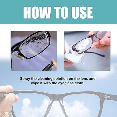 Lenses Cleaner For Glasses Scratch Remover Eyeglass Cleaner Alcohol-Free  Eyeglass Cleaner Streak Free Sunglass Cleaner For Eye