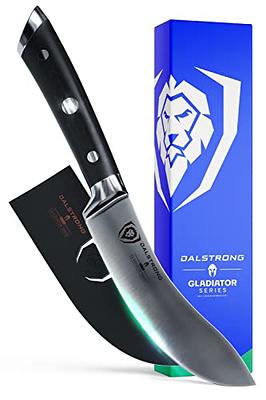 Dalstrong Carving Knife & Meat Fork Set - Gladiator Series Elite - 8  Honing Rod - Forged HC German