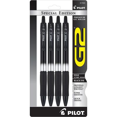 Pilot G2 Special Edition Premium Gel Pen, Fine Point, Black Ink, 2 Count