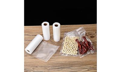 Happy Seal Vacuum Sealer Bags 8x25 Rolls 4 Pack for Food Saver, Seal a  Meal, BPA Free, Commercial Grade, Great for Vac Storage, Meal Prep or Sous  Vide