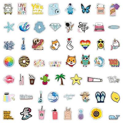 Bekayshad Stickers for Water Bottles, 100 Pack/PCS Cute Vsco Vinyl  Aesthetic Waterproof Stickers Laptop Hydroflask Skateboard Computer  Stickers for
