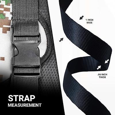 Devobunch Nylon Webbing Straps, 1 Inch Wide Heavy Duty Nylon Strap, Durable  Flat Rope Webbing, 10 and 25 Yard Roll for Backpack Strapping, Tie-Down