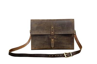 Steel Horse Leather The Hemming Leather Laptop Bag