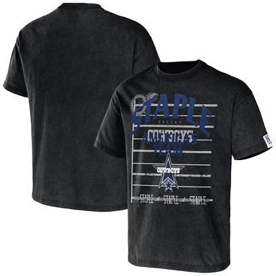 Men's Nike Royal Dallas Cowboys Wordmark Logo Tri-Blend T-Shirt