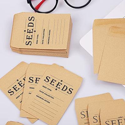 150 Pack Seed Envelopes Kraft Paper Seed Packets Envelope Self Adhesive  Sealing Seed Saving Envelopes for Flowers Vegetable Seeds Coin Storage