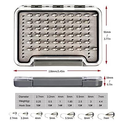 MUUNN 50Pack Unpainted Tungsten Ice Fishing Jigs Kits with Box, Tear Drop  Jigs（7.0mm） - Yahoo Shopping
