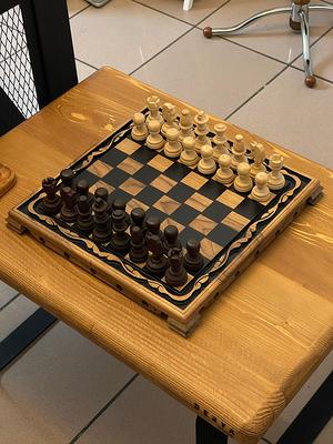 Handmade Chess Board Set made of Wood