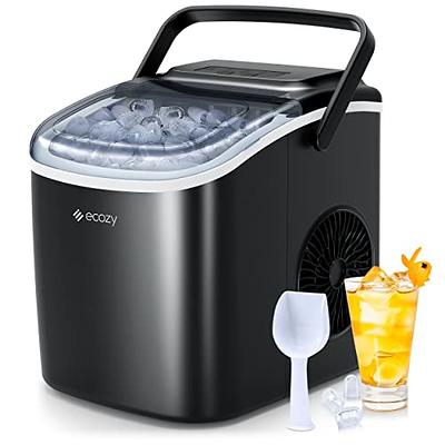 CROWNFUL Ice Maker Machine for Countertop, 9 Bullet Ice Cubes S/L