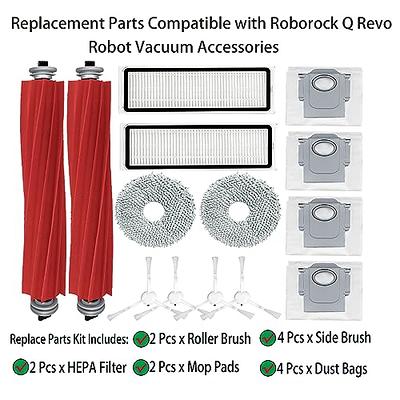 Replacement Parts for Roborock Q Revo Robot Vacuum Attachments 2 Main Brush  4 Side Brush 2 Filter 2 Mop Pad 4 Dust Bag Accessories - Yahoo Shopping