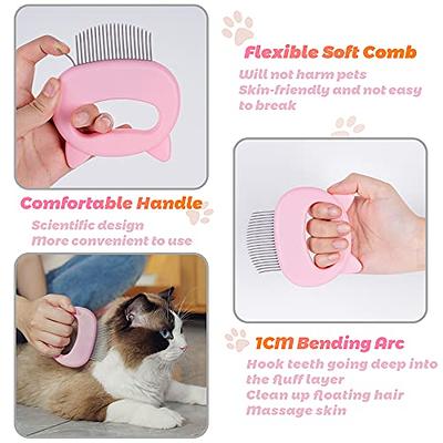 Cat Comb Pet Cat Short & Long Hair Removal Massaging Shell Comb