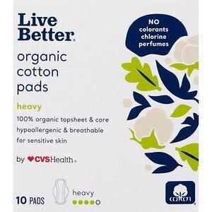 Rite Aid Pure 100% Cotton Pads - Heavy Absorbency, 10 ct