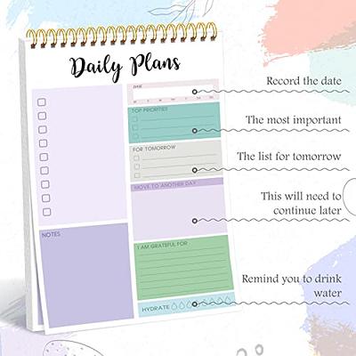 To Do List Notepad - 140 Pages Daily Planner Notepad Double Side Use To Do  List Notebook, 6.5 X 9.8 Task Planner Organizer with Checklist for