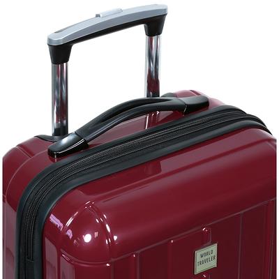 World Traveler Butterfly 2-piece Hardside Carry-on Spinner Luggage