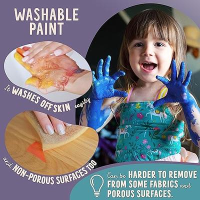 Funny Finger Painting Kit for toddlers 1-3 Washable Paint Palm