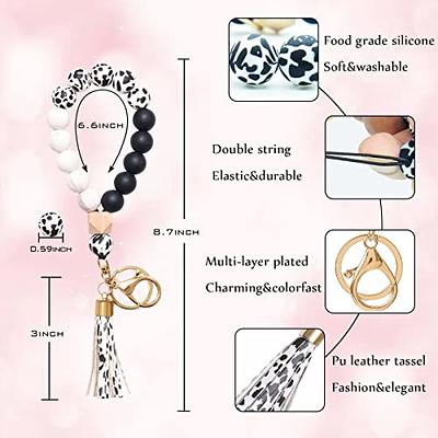 Trendy Silicone Easy Grip Washable Big Key Ring Stretchable Bracelet Bangle