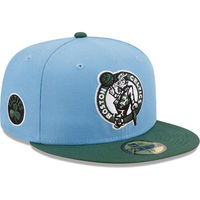 Men's New Era Pink/Light Blue Boston Celtics Paisley Visor 59FIFTY