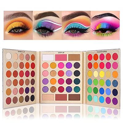 UCANBE Makeup Eyeshadow Palette + 15Pcs Brush Set, Pigmented 86
