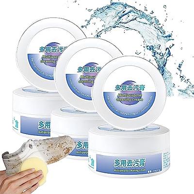 Awishday White Shoe Cleaning Cream, White Shoe Cleaning Cream with Sponge,  2023 New Version Multi-functional Cleaning and Stain Removal Cream