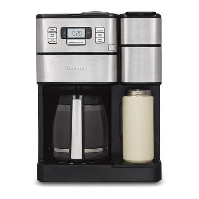 Grind-and-Brew Black/Chrome 12-Cup Automatic Coffeemaker