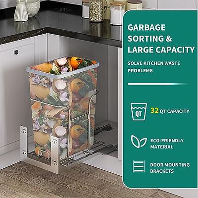 Kitchen Cabinet Soft-Close Pull out Waste Bin Under Sink Rubbish