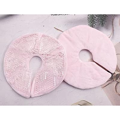 Breast Therapy Ice Packs, Hot and Cold Breast Pads, Breastfeeding  Essentials Large Gel Bead Packs for Moms, 2 Pack (Ice Pack with Plush Side)