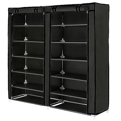  VTRIN Shoe Rack Organizer DIY 24 Pair Tower Shoe