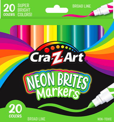 Cra-Z-Art Bold Washable Broadline Markers, 8 Counts