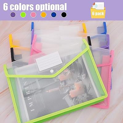 RAIHOMKIT Plastic File Folders,6 Pack Expanding File Wallet Document Folder,Plastic  Envelopes with Snap Closure,Waterproof Plastic Envelope Folders,Large Transparent  File Pouch (A4 Size,Multicolor) - Yahoo Shopping