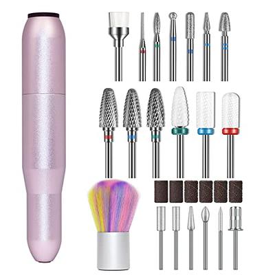 NEW Pink Diamond Nail Drill Bit Set ! ( 7pcs Nail Drill Bits for Acryl