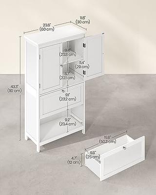 Costway 72''H Bathroom Tall Floor Storage Cabinet Shelving Display - See Description - Grey