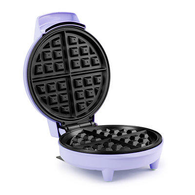 Rise & Shine Mini Sun Waffle Maker - Personal-Sized 4 Sunshine Smile  Individual Waffles for Kids, Adults- Cute Non-Stick Electric Waffler Iron-  Fun