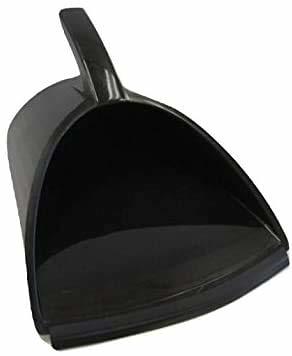 HandyPan Heavy Duty Dustpan, Black - Large Dust Pan Made in the