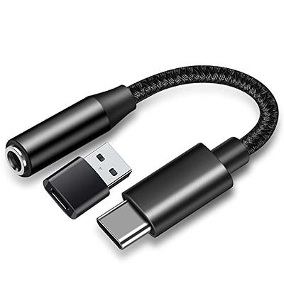  JSAUX USB Type C to 3.5mm Female Headphone Jack Adapter, USB C  to Aux Audio Dongle Cable Cord Compatible with iPhone 15 Pro Max/15 Pro/15  Plus, Samsung Galaxy S23/S22/S21 Ultra, iPad