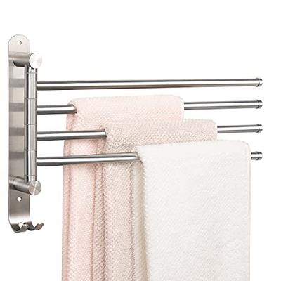 Nolimas 9 Inch Silver Bath Hand Towel Bar SUS 304 Stainless Steel Towel Rod  Rack Holder Round Wall Mounted Suit for Kitchen,Bathroom,Living