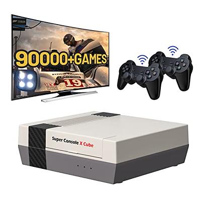 KINHANK Super Console X2 Pro Game Box Retro Video Game Console 60000 Video  Games for ARCADE/MAME/DC/SS with Gamepad Gift for Kid