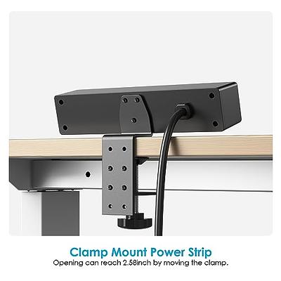 C Clamp Mount Computer Cord Raceway Under Desk Cable Management