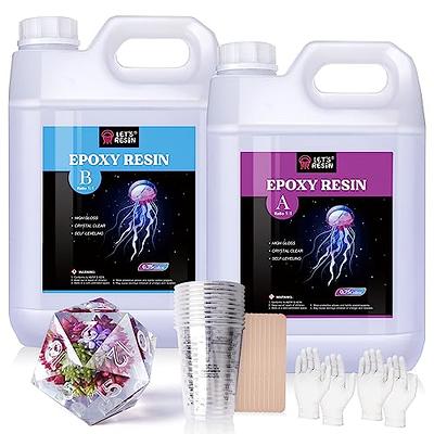  Bsrezn 1 Gallon Epoxy Resin Kit, Crystal Clear Hard