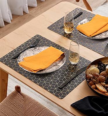Ruvanti Kitchen Cloth Napkins 12 Pack 18x18 inch Dinner Napkins Soft Comfortable Reusable Napkins - Durable Linen Napkins - Perfect Table Napkins / I