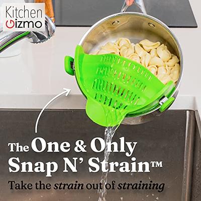 Clip-n-Strain Universal Silicone Clip-on Pan Pot Strainer Anti