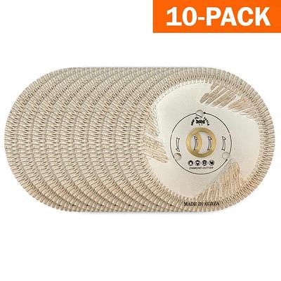 4 in. Professional Turbo Cut Diamond Blade for Cutting Granite, Marble,  Concrete, Stone, Brick and Masonry (10-Pack)