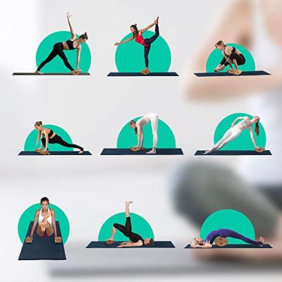 Slim Panda Yoga Mat Non-Slip, Pilates Mat with Carrying Strap