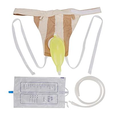1Set Medical Silicone Incontinence Walking Men Urine Bag Elderly Male  Patient Urine Collector Wearable Underpants With Catheter - AliExpress