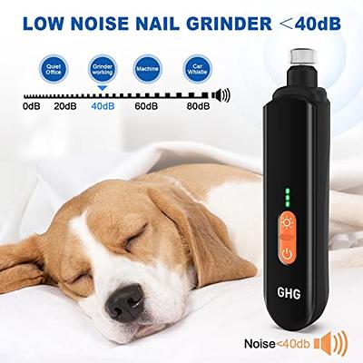 LAKWAR Dog Nail Grinder,6-Speed Pet Nail Grinder W/Light Quiet Rechargeable Electric  Dog Nail Trimmer Painless Paws Grooming & Smoothing Tool for Large Medium  Small Dogs(Red) - Walmart.com