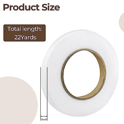  PLANTIONAL 2 Rolls Iron On Hem Tape: 2/5 Inch x 22 Yards Light  Weight and Medium Weight Adhesive Web No Sewing Required Perfect for  Bonding and Crafting Projects, White : Arts