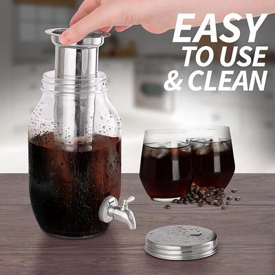 Zulay Kitchen 1.5 Liter Cold Brew Coffee Maker with EXTRA-THICK