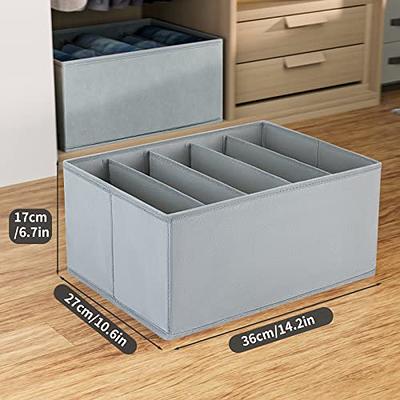 DIMJ Wardrobe Clothes Organizer, Drawer Organizers for Clothing with 5  Compartments, Fabric Closet Organizer for Clothes, Jeans Organizer for  Closet, Wardrobe, Drawer, 4 Packs (Grey) - Yahoo Shopping