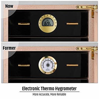 Humidor Hygrometer Round Cigar High Precision Moisture Meter