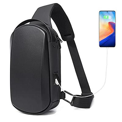 Seoky Rop Men Women Sling Bag Water Resistant Shoulder Chest Crossbody Bags  Sling Backpack with USB Charging Port