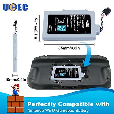 UCEC 6600mAh Wii U Gamepad Battery Replacement Rechargeable Battery Pack Wii  Accessories for Nintendo Wii U Gamepad WUP-010, WUP-012 - Yahoo Shopping