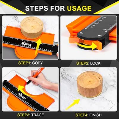 Jorest Contour Gauge 10 Inch + Carpenter Pencil, Stocking Stuffers for  Adults, Christmas Gifts for Father Dad Husband, Men Gadgets, Profile  Duplicator with Lock, Outline Shape Tool for Woodworking - Yahoo Shopping